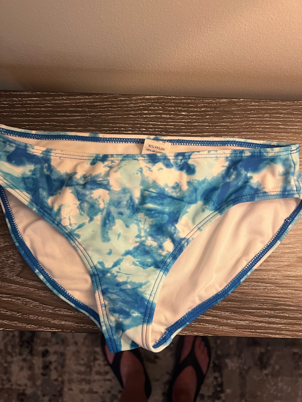 Kanu Surf Blue Tie-Dye Bikini Bottom Girl Size 10
